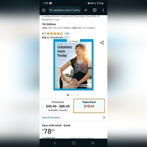 Cardiopulmonary Anatomy & Physiology: Essentials of Respiratory Care